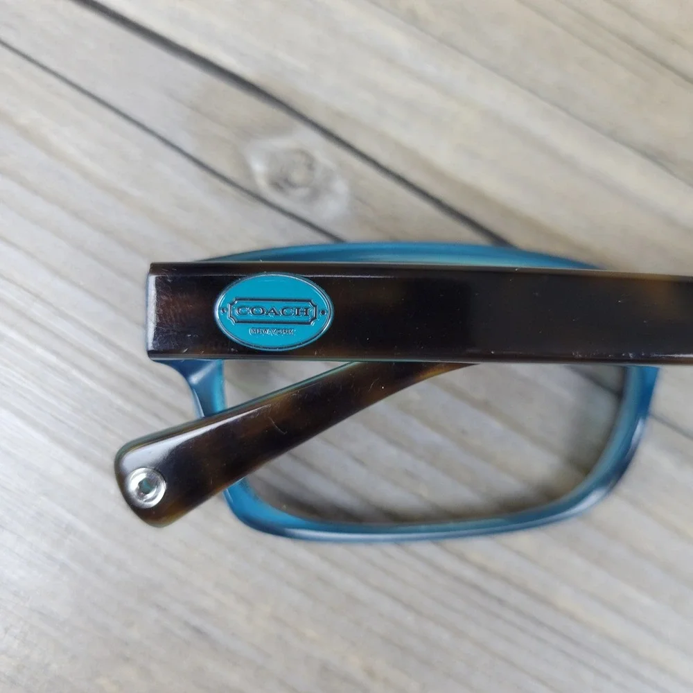 Coach Eyeglasses Frames HC 6040 Brooklyn 5116 Dark Tortoise Teal Women 52-16